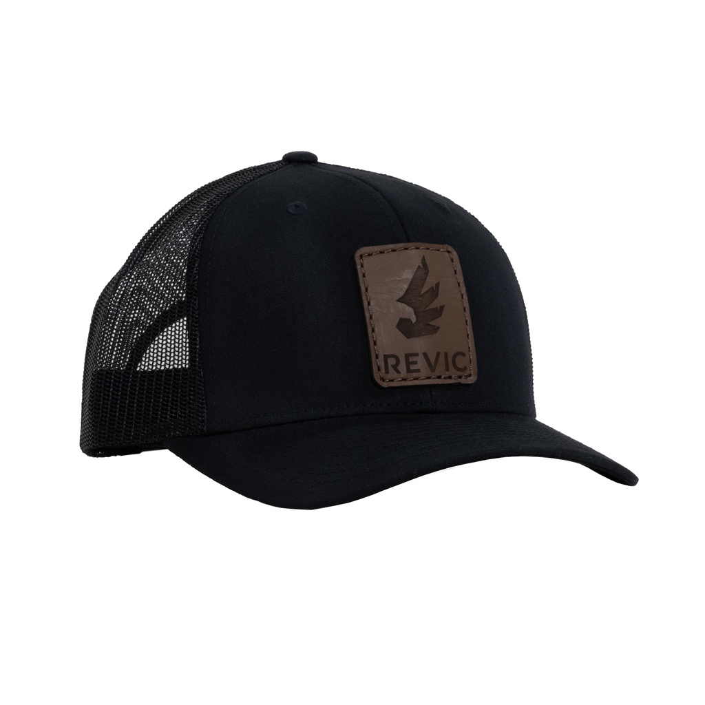 Revic Leather on Black Hat - XL